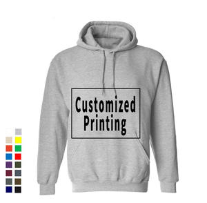 Créez votre propre sur mesure, vente en gros, hommes femmes, capuche vierge, grande taille, personnalisé, Logo imprimé, 100% coton, pull personnalisé H - Product Image 1