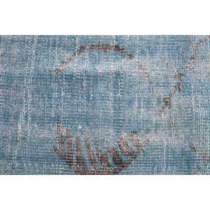 Tapis vintage, grand tapis turc de 5,1x8,1 pieds, tapis persan en laine bleu gris - Product Image 5