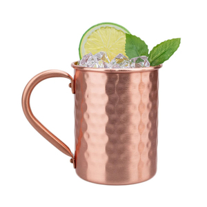 Hot Selling Moscow Mule Copper Mug Handmade Hammered <b>Cup</b> Stainless Steel 304 for Back to School Beer Drinking - Product Image 1