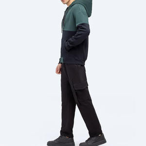 Sudadera con capucha y cremallera personalizada, chaqueta con capucha y cremallera completa, tejido polar estilo bloque de color, fabricante, pedidos a granel, sudaderas con capucha para hombre - Product Image 4