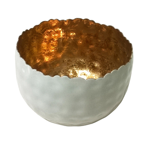 Tarro de vela de Metal de diseño personalizado, forma redonda, acabado de cobre para el hogar y la decoración de iluminación de Navidad, tarro de vela - Product Image 4