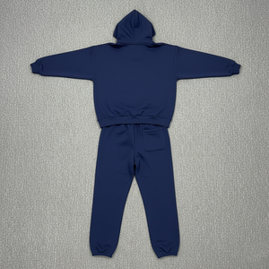 ชุดวอร์มผู้หญิงสีพื้นแบบโอเวอร์ไซส์ พิมพ์ลายโลโก้ 3 มิติ คุณภาพสูง ผ้าฝ้าย 100% ทรงไหล่ตก ชุดเซ็ต 2 ชิ้น - Product Image 6