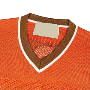 Camiseta de fútbol americano de poliéster 100% más vendida, camiseta de ventilador hecha a medida de alta calidad, logotipo impreso con función transpirable, MOQ bajo - Product Image 4