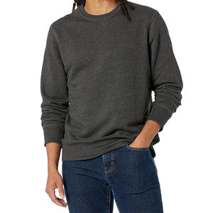 Sudadera Lisa al por Mayor de Manga Larga, Sudadera Lisa de Cuello Redondo para Hombre con Impresión de Logotipo Personalizado de Alta Calidad - Product Image 1