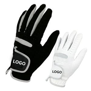 Guantes de Golf transpirables de fibra con logotipo personalizado barato profesional, guantes de Golf antideslizantes duraderos para mano izquierda para hombres - Product Image 5
