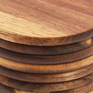 Nouvelle arrivée sous-verres en bois en vrac de mélamine de conception en bois de qualité supérieure forme personnalisée thé et café sous-verre de service grossiste - Product Image 5