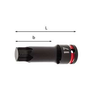1/2'' <b>Impact</b> <b>Socket</b> Bits with X-Grip Profile Special Hexagonal Tool for Hex Screws Pneumatic Tools Accessories and Parts - Product Image 1