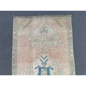 Alfombra de 1.5x2.7 pies, Alfombra Turca Pequeña, Alfombra con Borde Marrón - Product Image 5