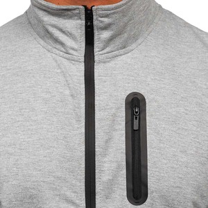 Veste polaire en coton micropolaire pour hommes OEM Vestes en coton d'hiver lourd personnalisées à fermeture éclair - Product Image 4