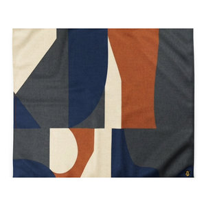 Luxury Terracotta Indigo Duvet Cover <b>Set</b> Embroidered Linen and Cotton <b>Bedding</b> for Home Customizable Weight for <b>Hotels</b> - Product Image 2