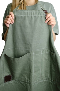 New Arrival Eco-Friendly Classic Style High Quality Adult Bib 100% Organic Cotton Sleeveless <b>Apron</b> for <b>Kitchen</b> Cleaning - Product Image 3