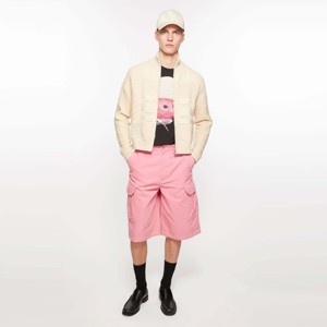 Pantalones cortos de pana hombre Regular Fit Cintura media Pierna ancha y por debajo de la rodilla con bolsillos de carga funcionales, secado rápido - Product Image 6