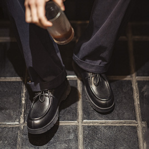 Zapatos británicos para hombre, estilo canguro, uniforme de trabajo, casuales y multifuncionales, de cuero genuino - Product Image 4