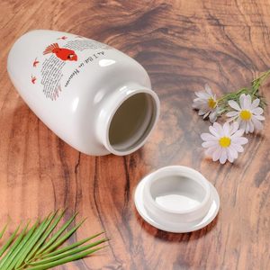 Urnas de pájaros rojos para cenizas humanas, urnas femeninas masculinas adultas para hombres y mujeres, cenizas humanas con bolsa de terciopelo, urnas de tamaño personalizado para cremación - Product Image 4