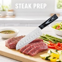 Latijns-Amerikaanse bulk Santoku koksmessen fabriek groothandel vlees groente snijdende scherpe tool dagelijks keuken gebruik bestelling