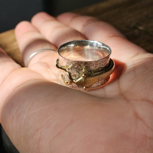 <b>Silver</b> Brass <b>Snake</b> Spinner <b>Ring</b> 925 <b>Sterling</b> <b>Silver</b> Wedding Party Handmade Best-Selling 2024 - Product Image 2