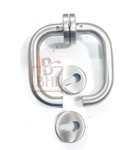 Lever <b>Handle</b> on Rose with Keyhole <b>Door</b> <b>Handles</b> Internal Privacy <b>Door</b> <b>Handle</b> for Bathroom Bedroom Home and Office (150x55mm) - Product Image 1