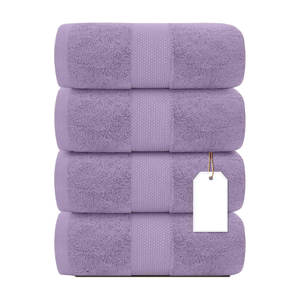 4 <b>Large</b> 27x54 Luxury <b>Bath</b> <b>Towels</b> 700 GSM Turkish Cotton Ultra Absorbent & Long-Lasting Bathroom <b>Towels</b> - Product Image 2