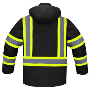Chaleco de Seguridad Reflectante, Chaqueta Acolchada de Lona de Alta Visibilidad para Trabajo, para Hombre - Product Image 3