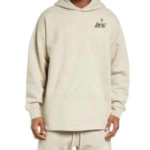 Les sweats à capuche légers à séchage rapide pour hommes portent des sweats à capuche de marque privée en coton mélangé - Product Image 1