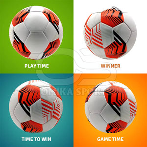 Balón de fútbol de PU de alta resistencia con costuras de larga duración para deportes al aire libre, balón de fútbol promocional - Product Image 3