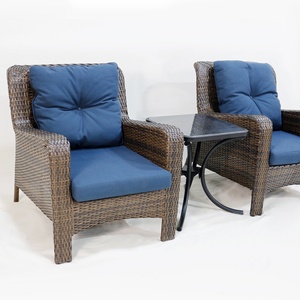 Juego de Sofás de Mimbre de Ratán Sintético Moderno Más Vendido para Patio y Jardín - Product Image 4