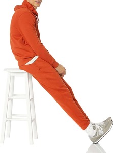 Pantalones de correr de lana de talla grande para hombre, pantalones deportivos de cintura alta para entrenamiento, pantalones de gimnasio, pantalones de chándal rojos personalizables, venta al por mayor - Product Image 6