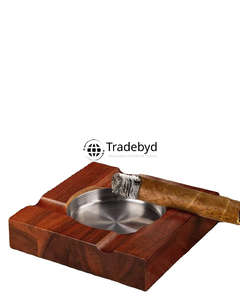 Cenicero de madera Premium Tradebyd, Cenicero de madera tallada, soporte duradero de estilo ecológico hecho a mano para fumadores y decoración - Product Image 6