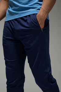 Alta calidad personalizado Delgado activo estiramiento cremallera dobladillo cónico Jogger para hombres ligero secado rápido gimnasio Fitness y Streetwear hombres Jogger - Product Image 3