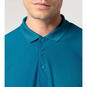 Polo de Punto de Manga Corta para Hombre, Color Sólido, Corte Regular, Estilo Casual, Azul - Product Image 4