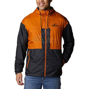 High Quality Lightweight Eco-Friendly Hooded <b>Canvas</b> Winter Windbreaker Bomber Jacket Front Logo Customized Waterproof Design - Product Image 1