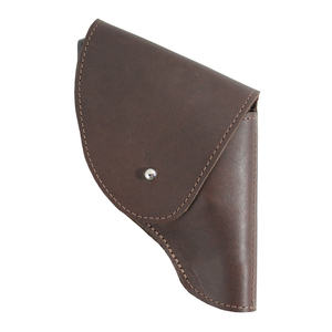 Funda para pistola táctica hecha a medida superventas al por mayor duradera ligera de cuero de vaca con botón de espárrago protección del soporte de la pistola - Product Image 1