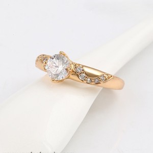 Anillo chapado en oro macizo de 14K, anillo de diamante de moissanita VVS certificado GRA de alta calidad, anillo de diamante redondo para hombres y mujeres - Product Image 5