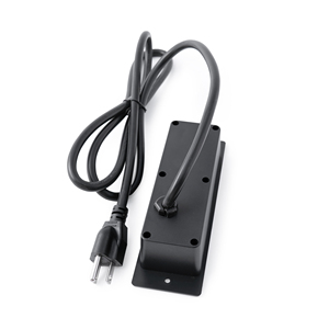 Bande d'alimentation encastrée 3 prises + USB-C certifiée américaine, peu encombrante en noir/blanc fabriquée au Vietnam - Product Image 2