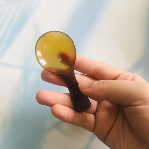 Cuillère à corne en gros Matériau écologique Cuillère à thé Logo personnalisé Emballage Vaisselle Ustensile par croissant artisanat - Product Image 3