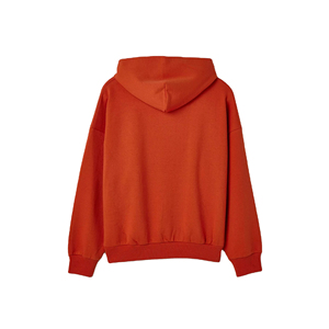 Venta al por mayor de los hombres de poliéster/algodón tejido forrado pesado 340g invierno/otoño polar pulóver estampado térmico patrón con capucha cuello con capucha - Product Image 4