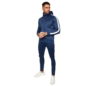 Tenue d'entraînement et de sport de haute qualité pour hommes, survêtements personnalisés, ensemble deux pièces, survêtement ajusté de jogging pour hommes, OEM - Product Image 1