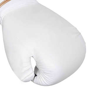 Guantes de boxeo de entrenamiento de combate personalizados profesionales PVC blanco y colores personalizados - Product Image 6