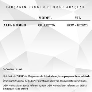 Poignée d'ouverture intérieure pour Alfa Romeo Giulietta - Droite - Product Image 2