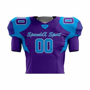 Uniformes respirants personnalisables de football américain imprimé de conception manches courtes ajustement personnel pour la taille plus pour les sports d'été - Product Image 6