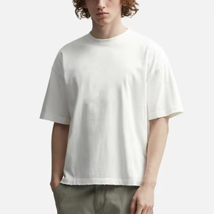 Nueva Camiseta de Punto para Hombre, 100% Algodón Premium, Manga Corta, Personalizable, Talla Grande, de Alta Calidad, Secado Rápido, Transpirable, Lisa - Product Image 3