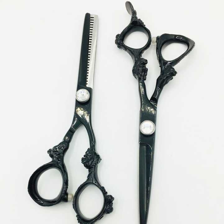 New Arrivals Hair Scissors 6 Inch Hairdressing Scissors for Salon and Home Japan Silver Steel Stainless Sustainable Scissors