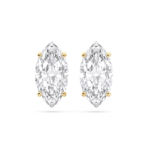 5.00 CT E-F/VVS-VS Marquise Cut Moissanite Stone Four Prong Set <b>Stud</b> Earring Made in 925 <b>Sterling</b> <b>Silver</b> For Unisex - Product Image 6