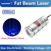 Fat Beam modul Laser biru 450nm, untuk KTV Bar DJ pencahayaan panggung ruang keluar rumah hantu