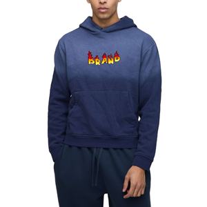 เสื้อฮู้ดสำหรับผู้ชายผ้าโพลีเอสเตอร์/ ผ้าฝ้ายซักแบบกรดระบายอากาศได้ดีปักโลโก้3D ได้ตามต้องการ - Product Image 1