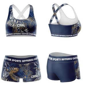 여자 체육관 휘트니스 착용 원활한 반바지와 브래지어 운동 세트 2026 새로운 스타일 여성 2 조각 요가 달리기 스포츠웨어 운동 세트 - Product Image 1