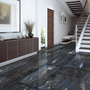 Azulejos de Porcelana Pulida de Alto Brillo Azul Rey de 600x1200 mm, 9 mm de Grosor, Antideslizantes, Estilo Europeo Moderno para Pisos de Villas, Escuelas y Habitaciones - Product Image 1