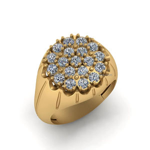 Premium Quality Luxury Fine Jewelry 1.63 TCW Men's Custom Iced 925 Solid Silver Lab Grown Diamond Cluster Unique <b>Ring</b> for Gift - Product Image 1