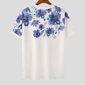 T-shirt à manches courtes respirant de haute qualité pour hommes, col en O à séchage rapide avec motif vierge et logo - Product Image 1