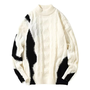 Pull-over pour homme en maille tendance automne-hiver, grande taille, style hip-hop, nouveau pull pour homme, fabriqué au Pakistan - Product Image 1